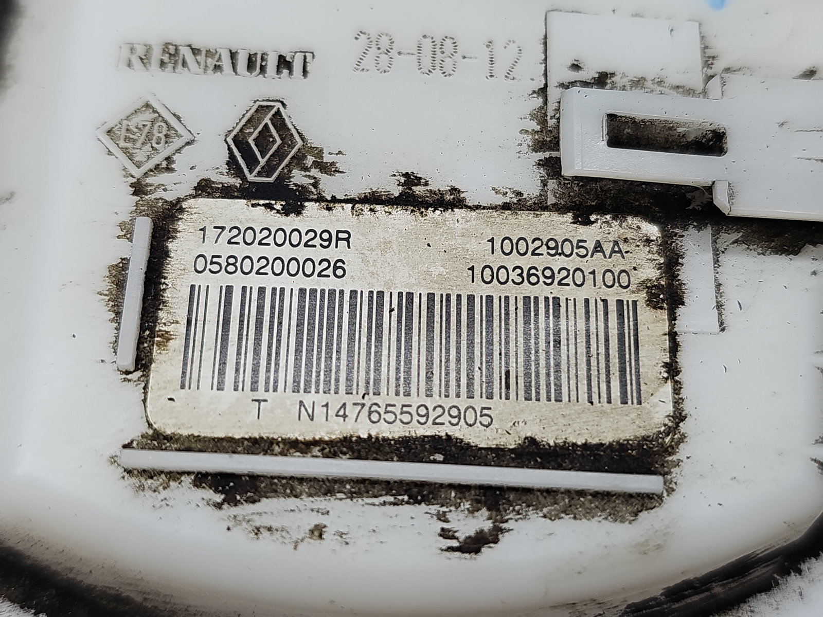 Pompa combustibil Renault Megane 3 Hatchback (X95) [Fabr 2008-2015] 172020029R 1.6 Benz K4M848 81KW / 110CP - imagine 5