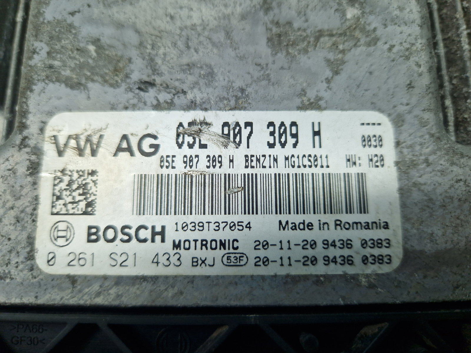 Calculator motor ECU Volkswagen Touran (5T1) R-line [Fabr 2015-prezent] 05E907309H 1.5 TSI DPCA 110KW / 150CP - imagine 4