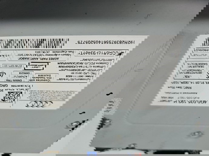  Unitate multimedia AUDI A6 (4G2, C7) [Fabr 2012-2017] 4G0035192H