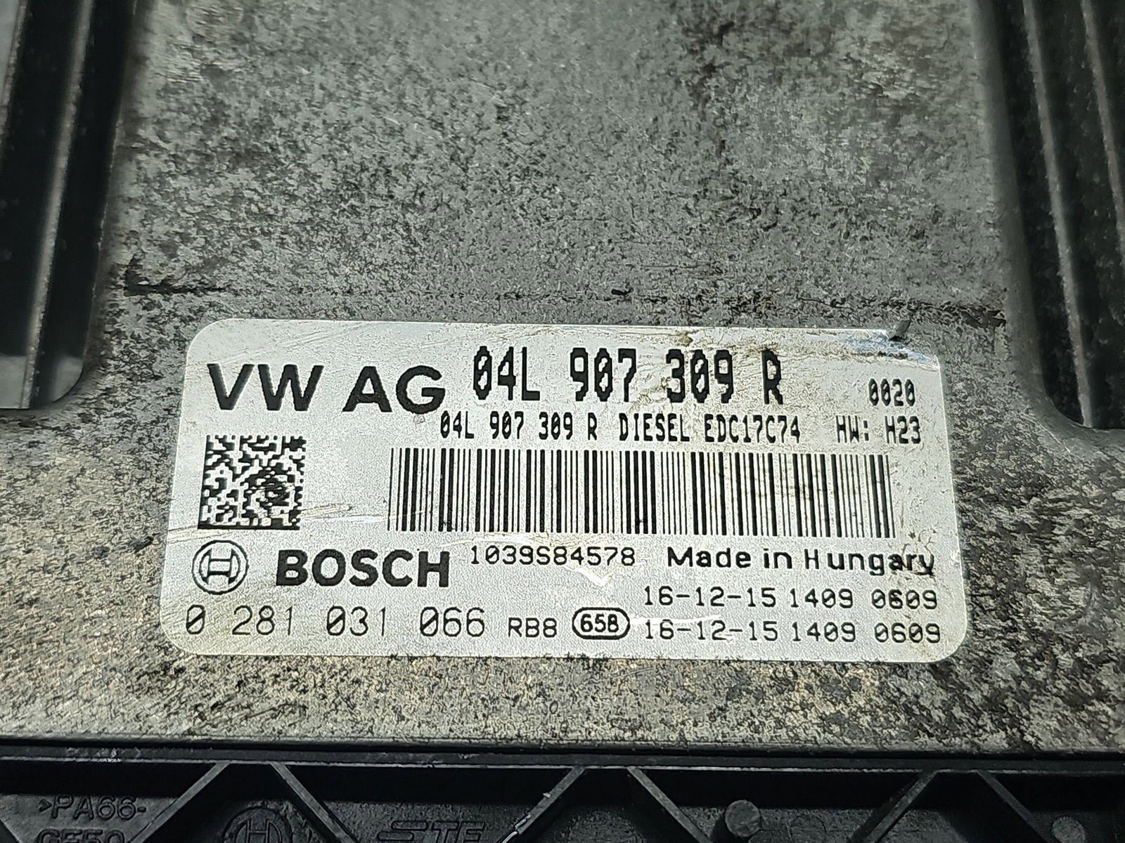 Calculator motor ECU AUDI A3 (8V1) [Fabr 2012-2017] 04L907309R 2.0 TDI CRLB 110KW / 150CP - imagine 2