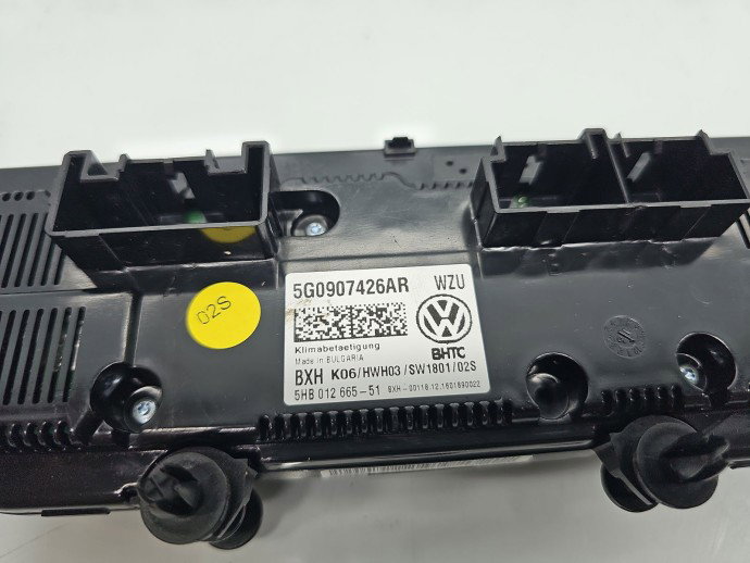  Panou comanda clima  Volkswagen Golf 7 (5G) [Fabr 2014-prezent] 5G0907426AR
