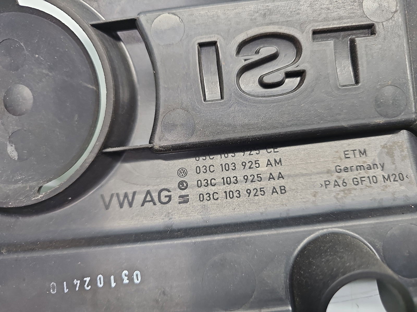 Capac motor Skoda Octavia 2 (1Z3) [Fabr 2004-2013] 03C103925AA 1.4 TSI CAXA 90KW / 122CP - imagine 2