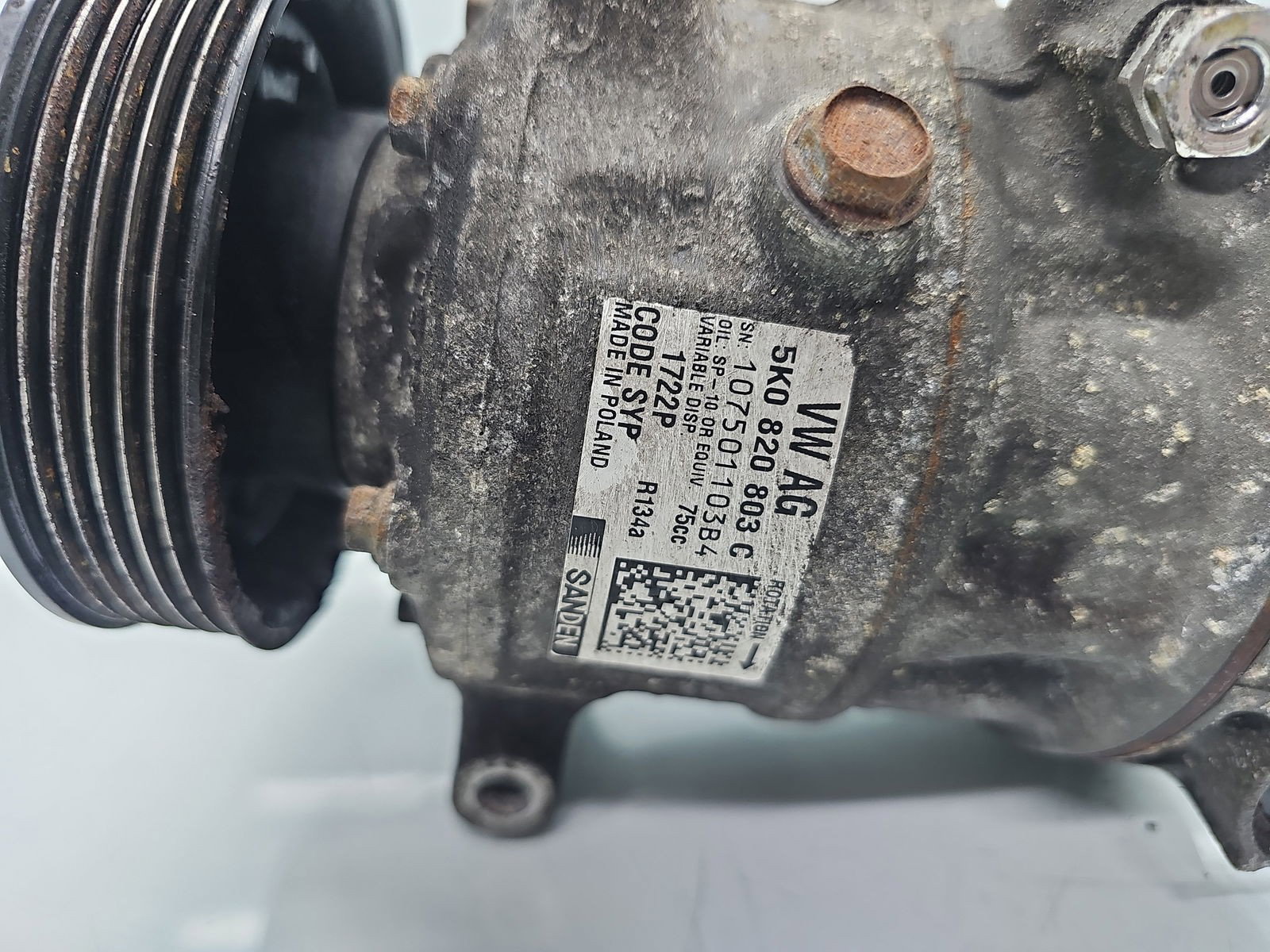 Compresor clima Skoda Rapid (NH3) [Fabr 2012-2019] 5K0820803C 1.4 TSI CAXA 90KW / 122CP - imagine 2