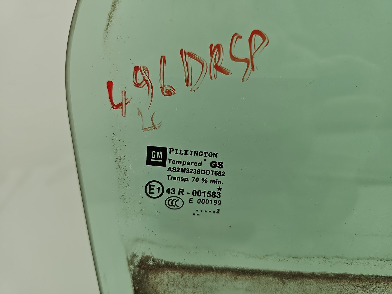 Geam usa dreapta spate Opel Astra J [Fabr 2009-2015] OEM - imagine 2