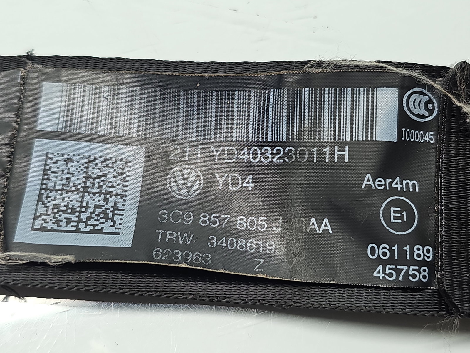 Centura stanga spate Volkswagen Passat B7 (365) Variant [Fabr 2010-2014] 3C9857805J - imagine 5