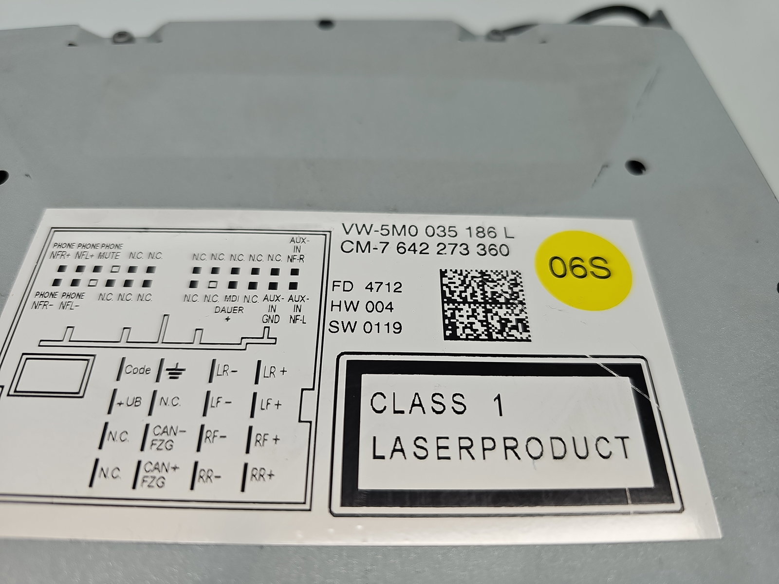 Radio CD Volkswagen Polo (6R) [Fabr 2009-2016] 5M0035186L - imagine 6