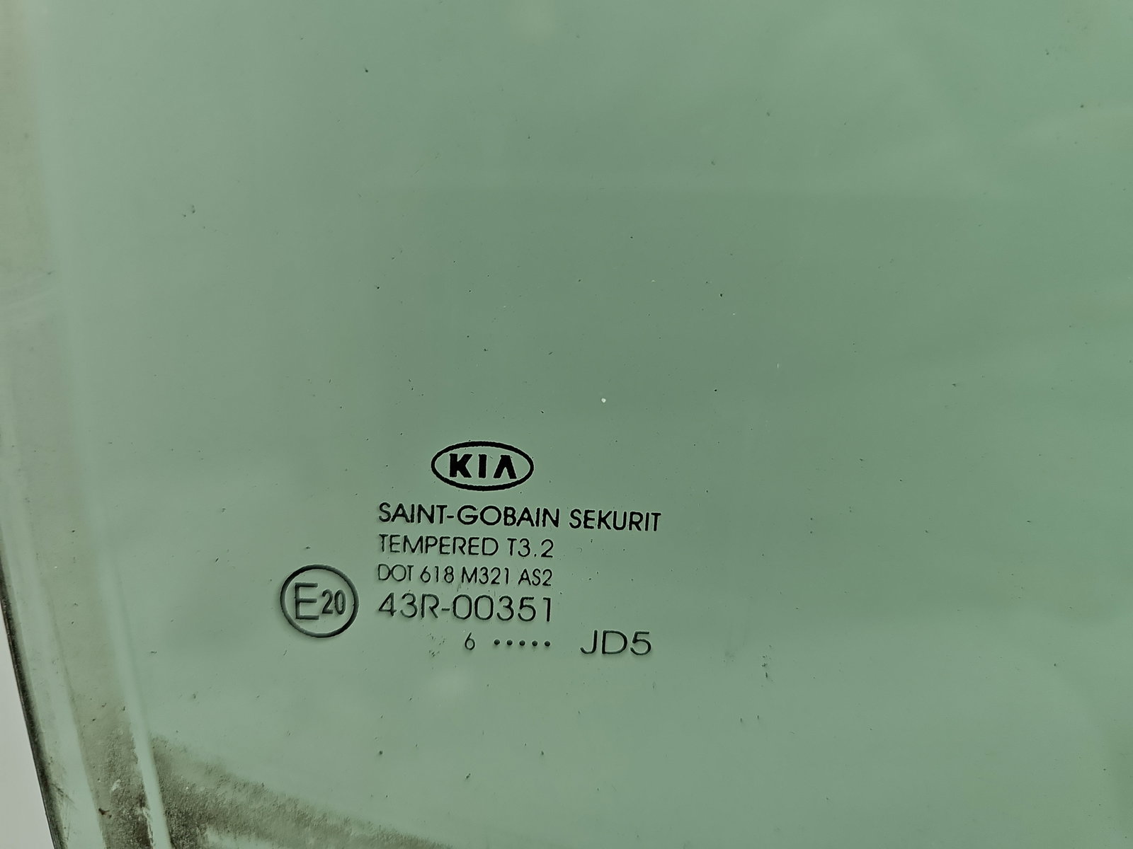 Geam usa dreapta spate KIA Ceed (JD) [Fabr 2012-2018] OEM - imagine 2