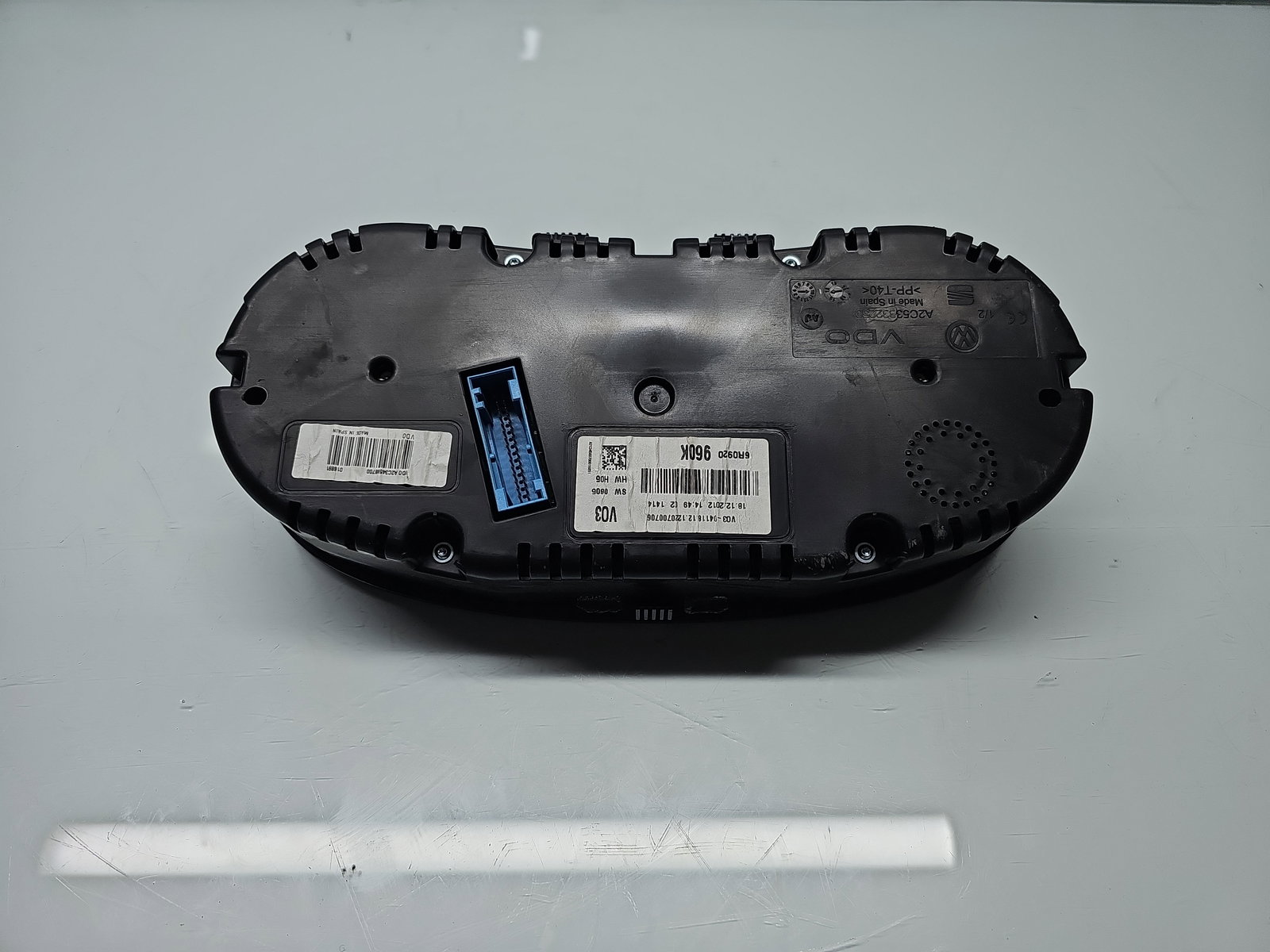 Ceas bord Volkswagen Polo (6R) [Fabr 2009-2016] 6R0920960K - imagine 2