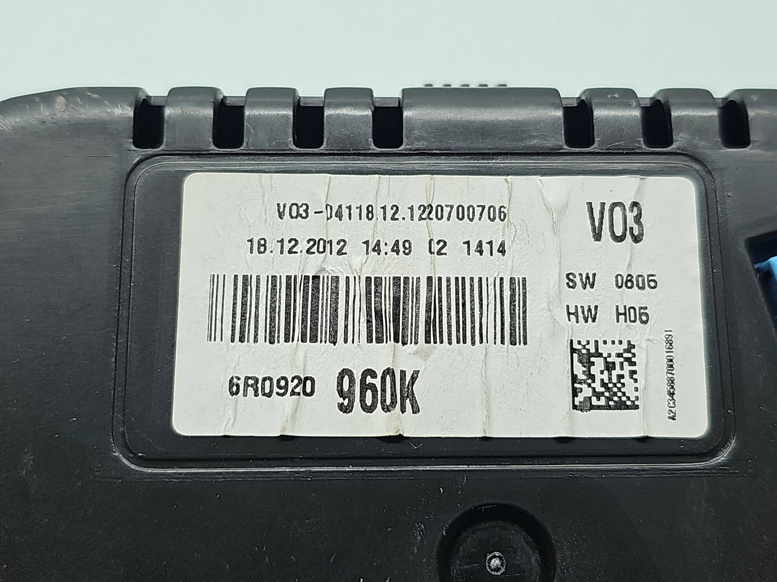 Ceas bord Volkswagen Polo (6R) [Fabr 2009-2016] 6R0920960K - imagine 4