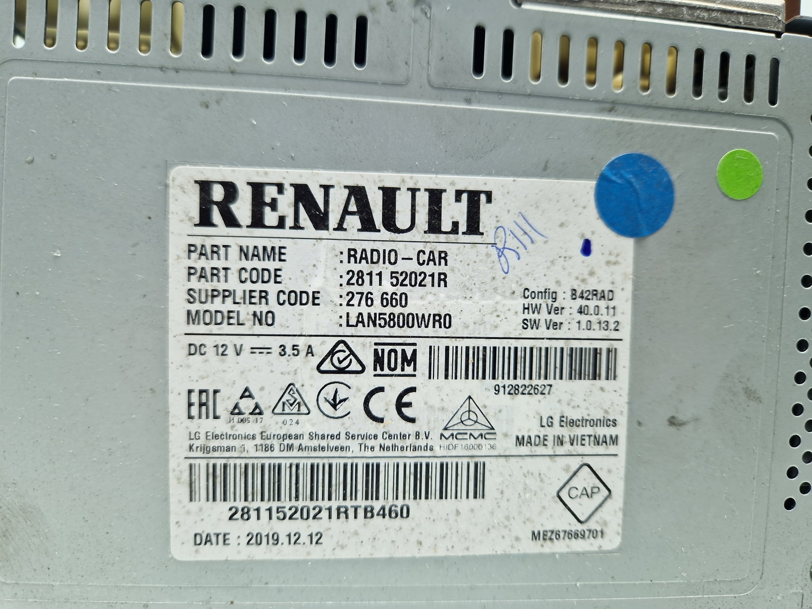 Unitate navigatie Dacia Logan II MCV BK (K52) [Fabr 2013-2022] Facelift 281152021R - imagine 6