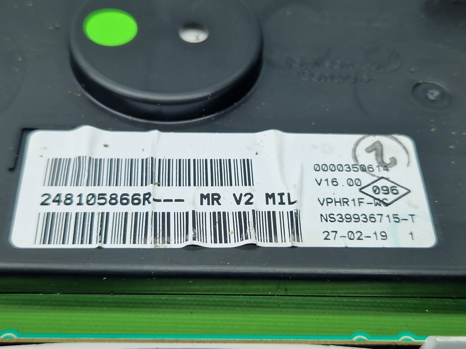 Ceas bord Dacia Logan II MCV BK (K52) [Fabr 2013-2022] Facelift 248105866R - imagine 7