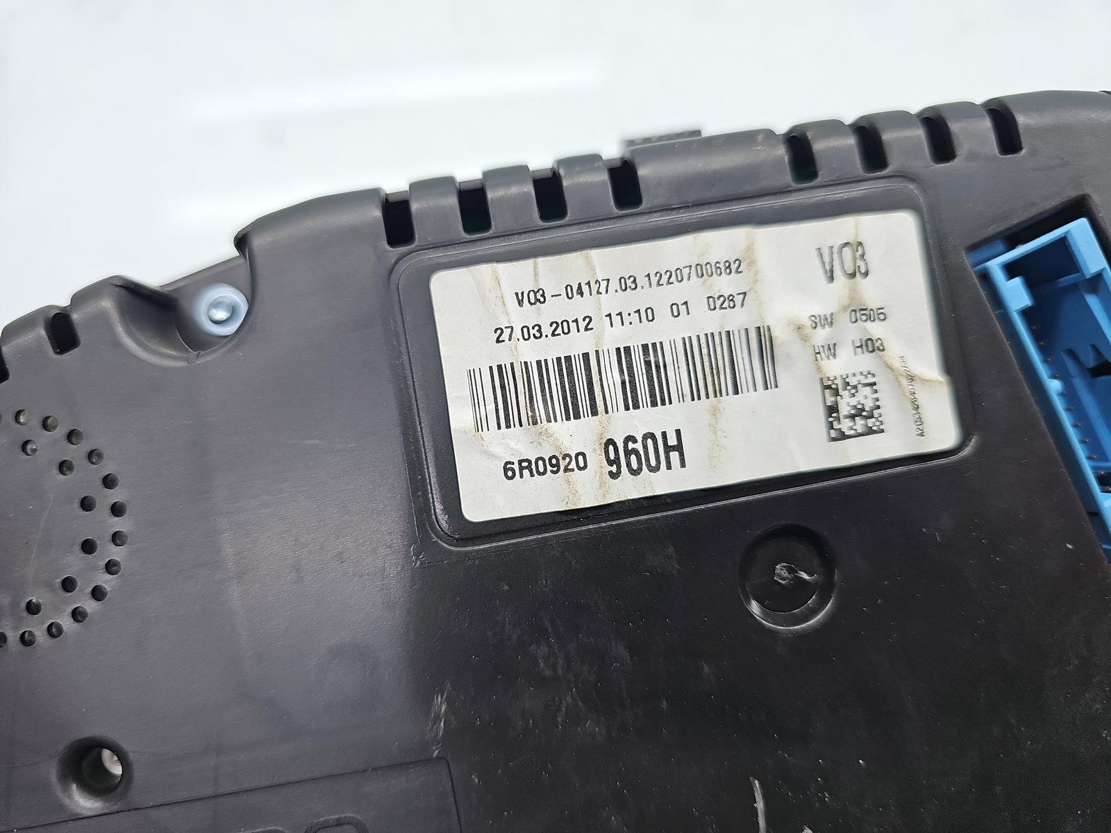 Ceas bord Volkswagen Polo (6R) [Fabr 2009-2016] 6R0920960H - imagine 5