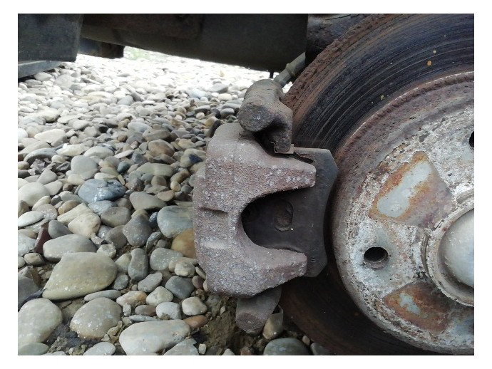 Etrier dreapta spate Peugeot 307 1.6 benz OEM 2000-2008