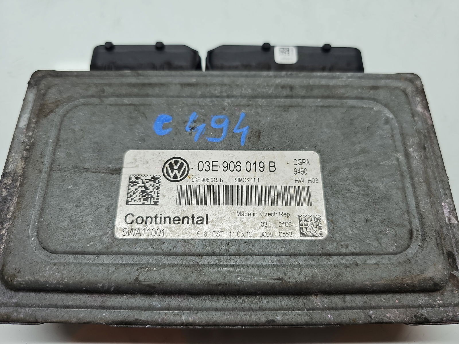 Calculator motor ECU Seat Ibiza 5 (6J5) [Fabr 2008-2017] 03E906019B 1.2 Benz CGPA 51KW / 70CP - imagine 2