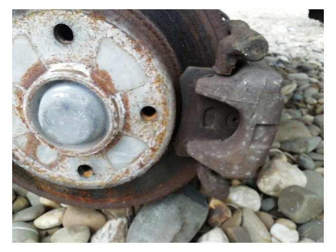 Etrier stanga spate Peugeot 307 1.6 benz OEM 2000-2008