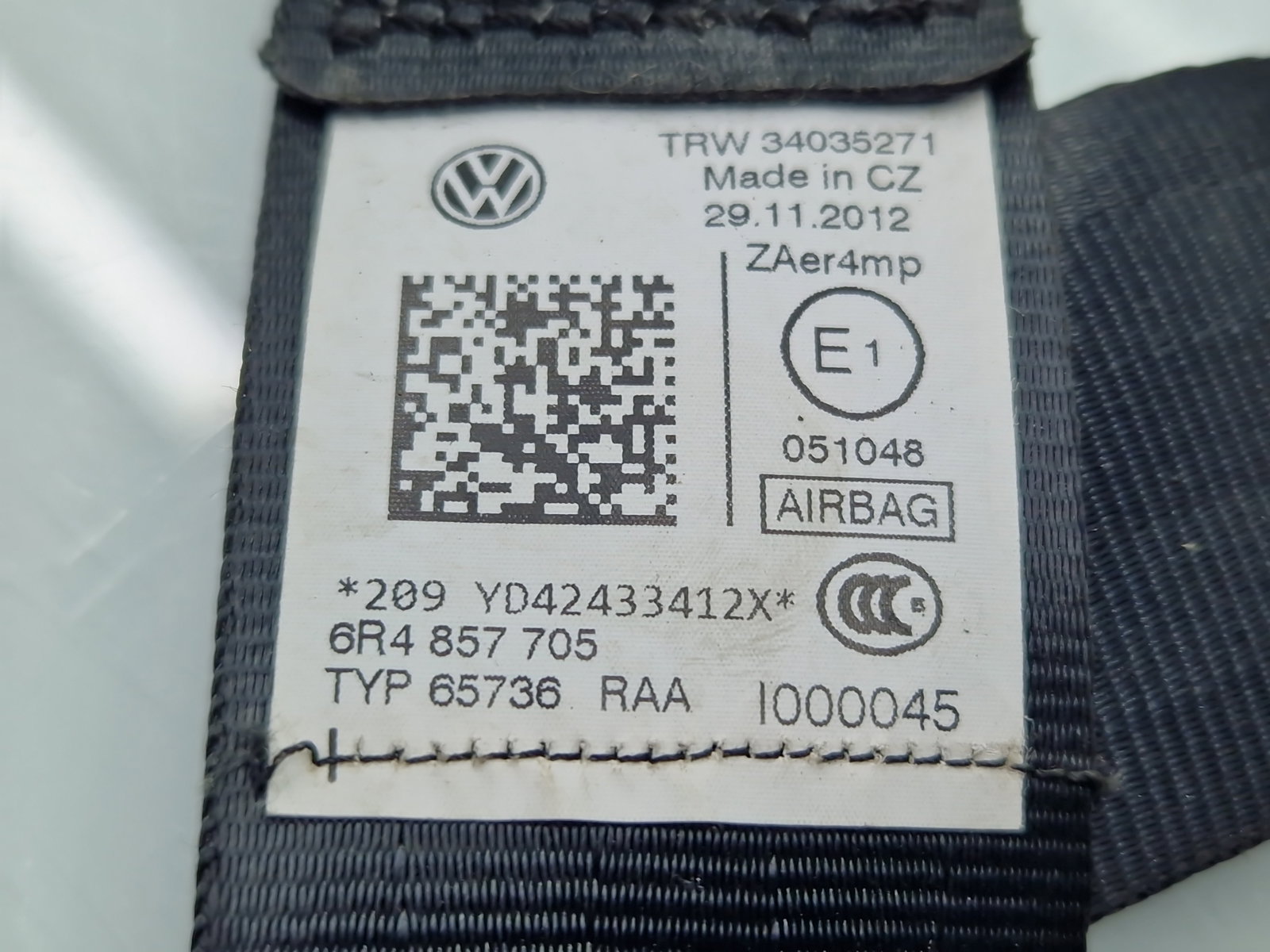 Centura stanga fata Volkswagen Polo (6R) [Fabr 2009-2016] 6R4857705 - imagine 7