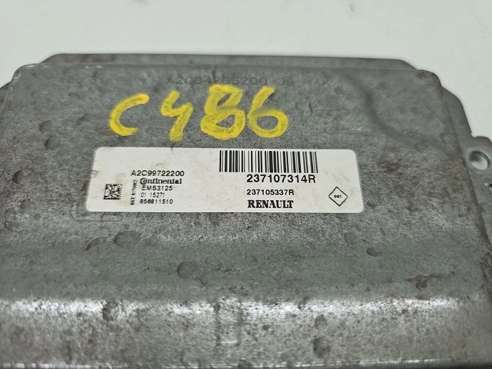 Calculator motor ECU Dacia Sandero 2 [Fabr 2012-2020] 237107314R 1.2 Benz D4F740 55KW / 75CP