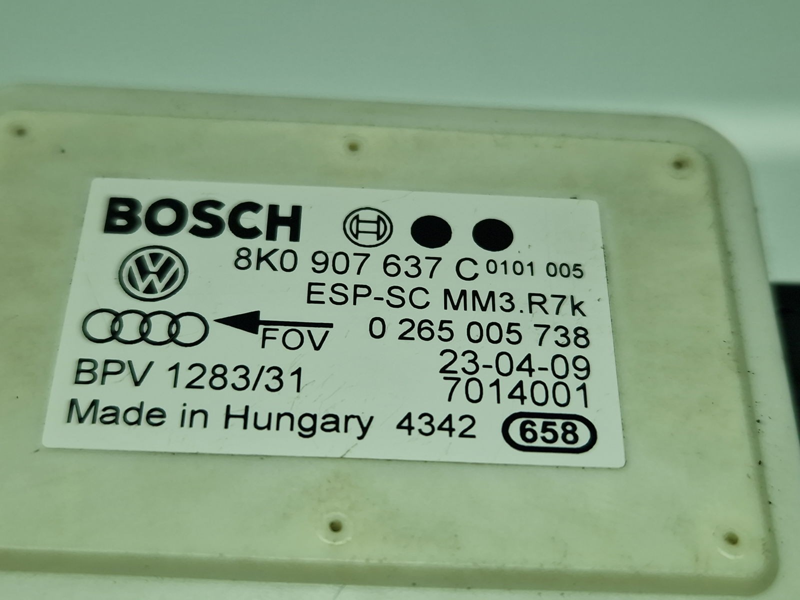 SENZOR ESP AUDI Q5 (8RB) [ Fabr 2008-2016] 8K0907637C - imagine 2