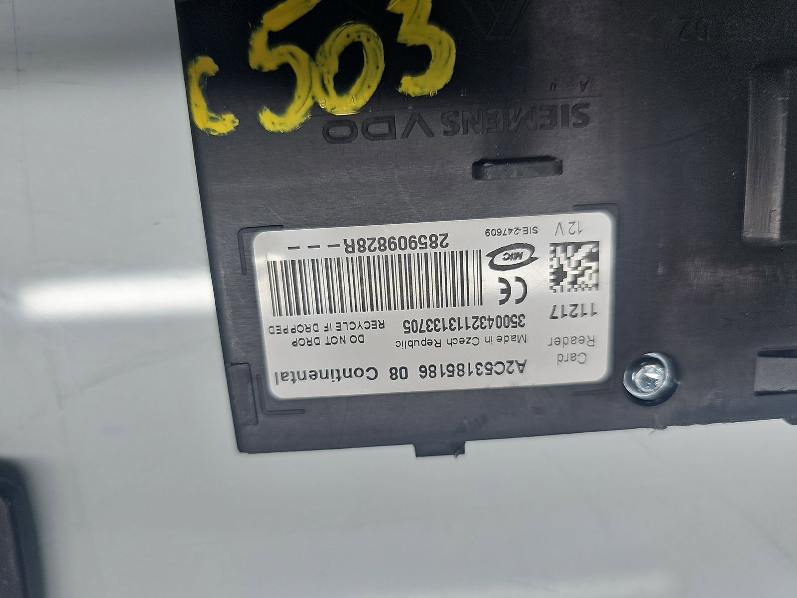 Contact cu cheie Renault Megane 3 [Fabr 2008-2015] 285909828R 1.6 Benz K4M858 81KW / 110CP - imagine 2