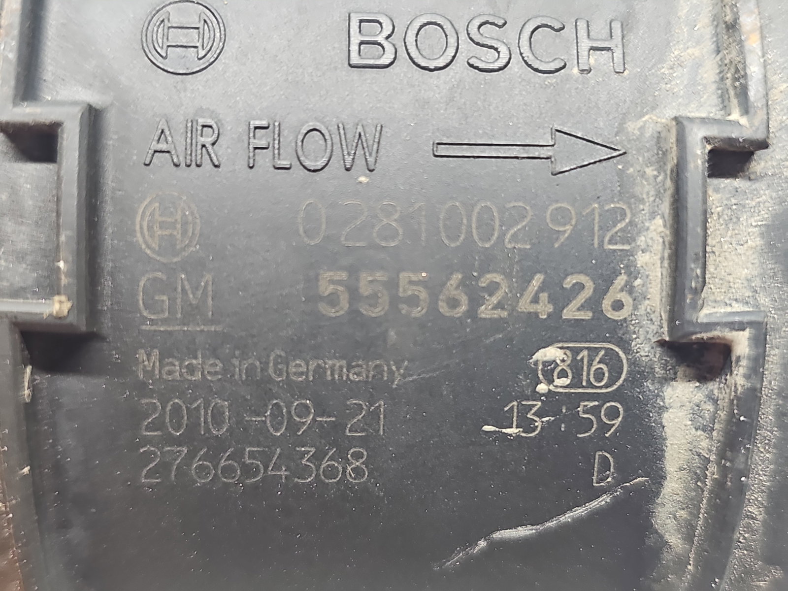 Debitmetru aer Opel Astra J [Fabr 2009-2015] 55572426 2.0 CDTI A20DTH 118KW / 160CP - imagine 4