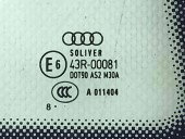 Geam fix usa dreapta spate OEM Audi A5 (8T3) [Fabr 2007-2015] 2.0 CAHA