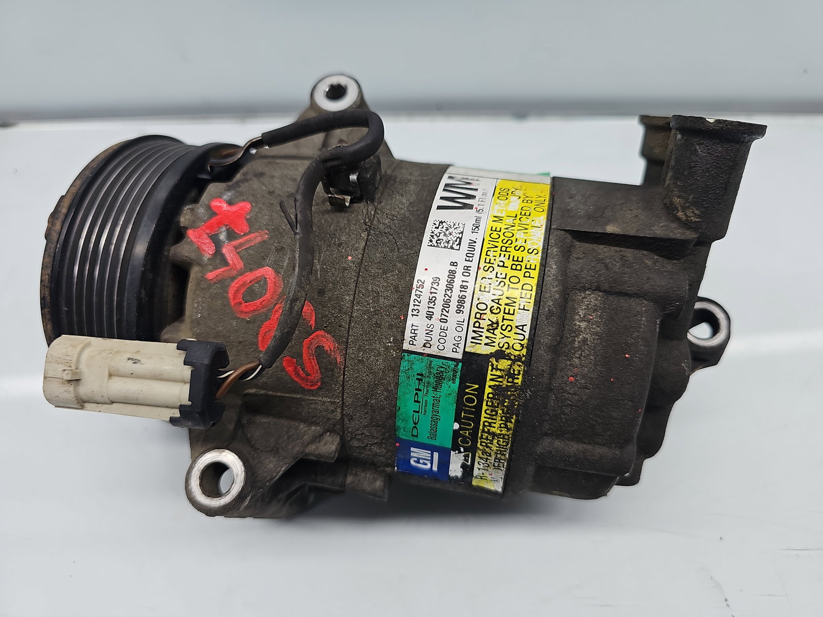 Compresor clima Opel Astra H [Fabr 2004-2009] 13124752 1.9 CDTI Z19DT 88KW / 120CP - imagine 5