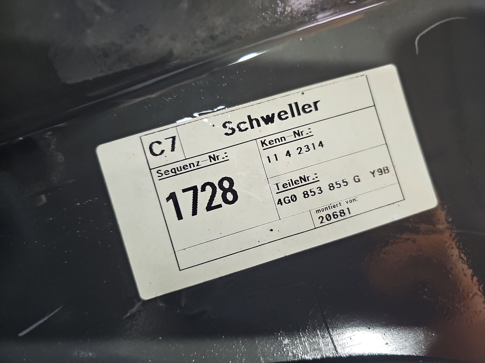 Prag lateral stanga AUDI A6 (4G2, C7) [Fabr 2012-2017] 4G0853855G - imagine 7