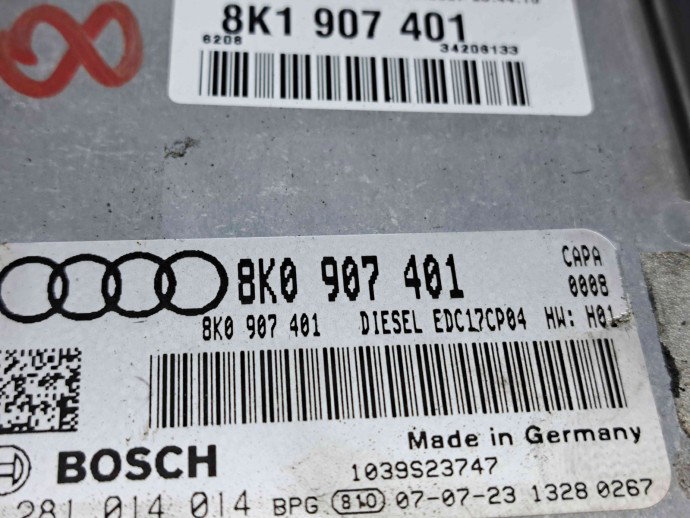 Calculator motor ECU Audi A5 (8T3) [Fabr 2007-2015] 8K0907401 | 0281014014 2.7 TDI CAMA 120KW / 163CP  