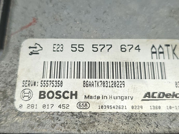 Calculator motor ECU  Opel Insignia A [Fabr 2008-2016] 55577674 2.0 CDTI A20DTH 118KW / 160CP