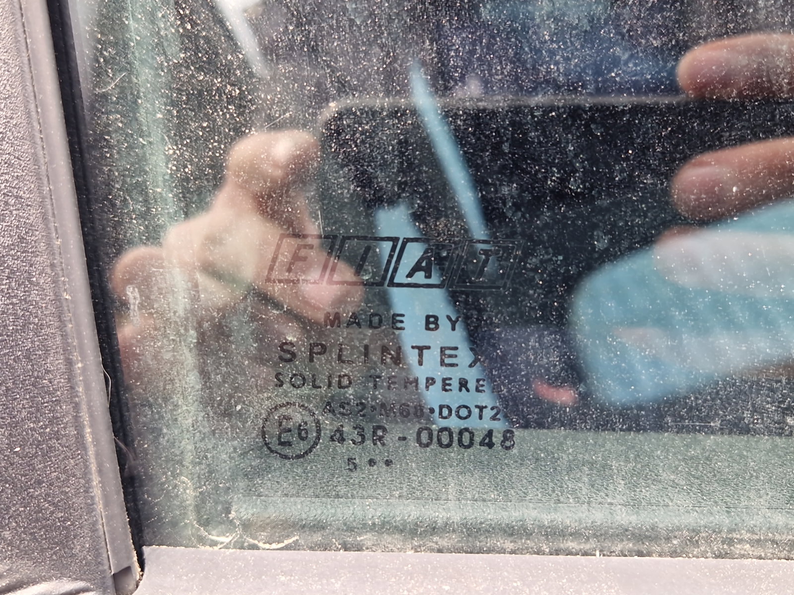 Geam usa dreapta spate Fiat Punto (199) [Fabr 2010-2018] OEM - imagine 2