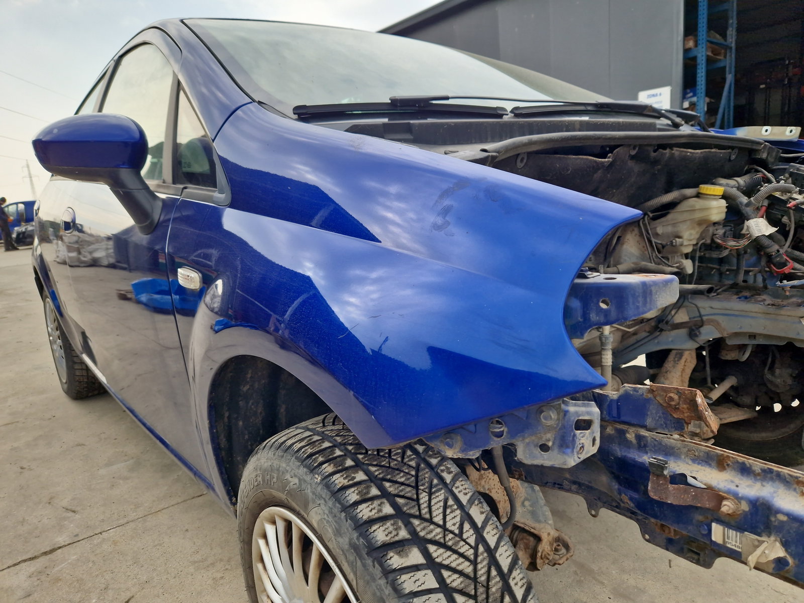 Aripa dreapta fata Fiat Punto (199) [Fabr 2010-2018] OEM - imagine 2