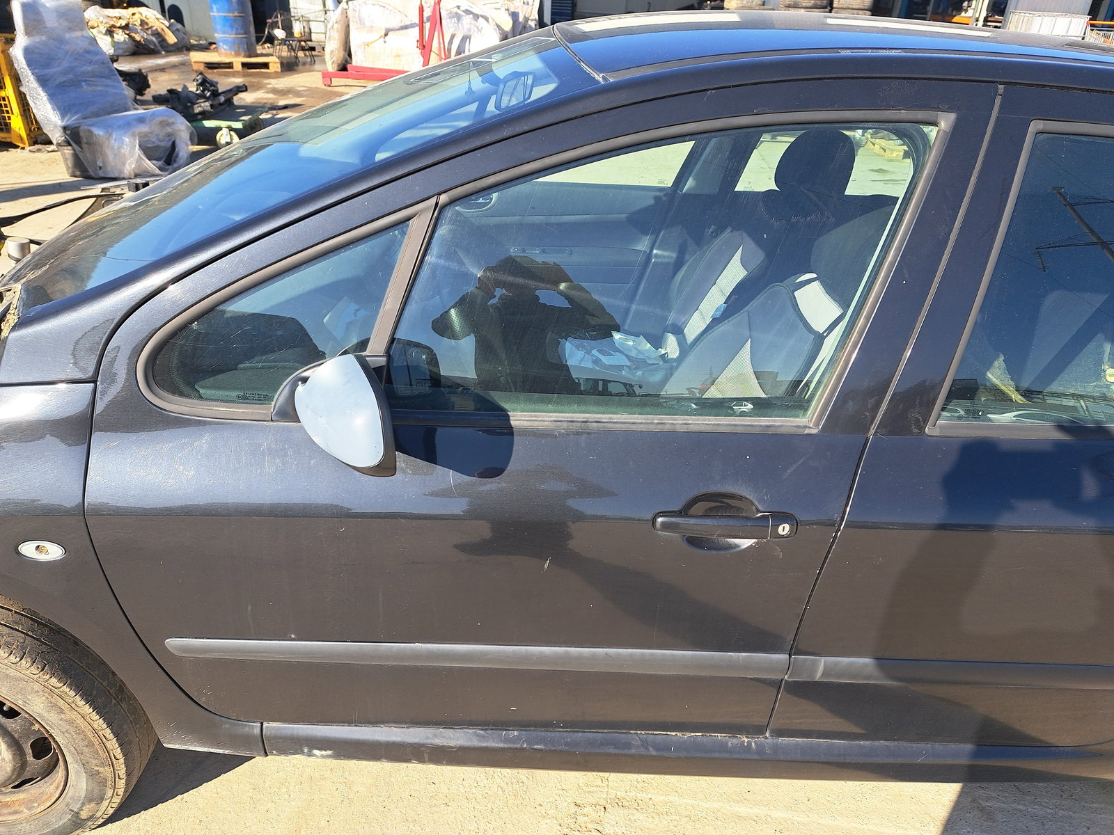 Usa stanga fata PEUGEOT 307 [Fabr 1993-2003] Berlina NEGRU