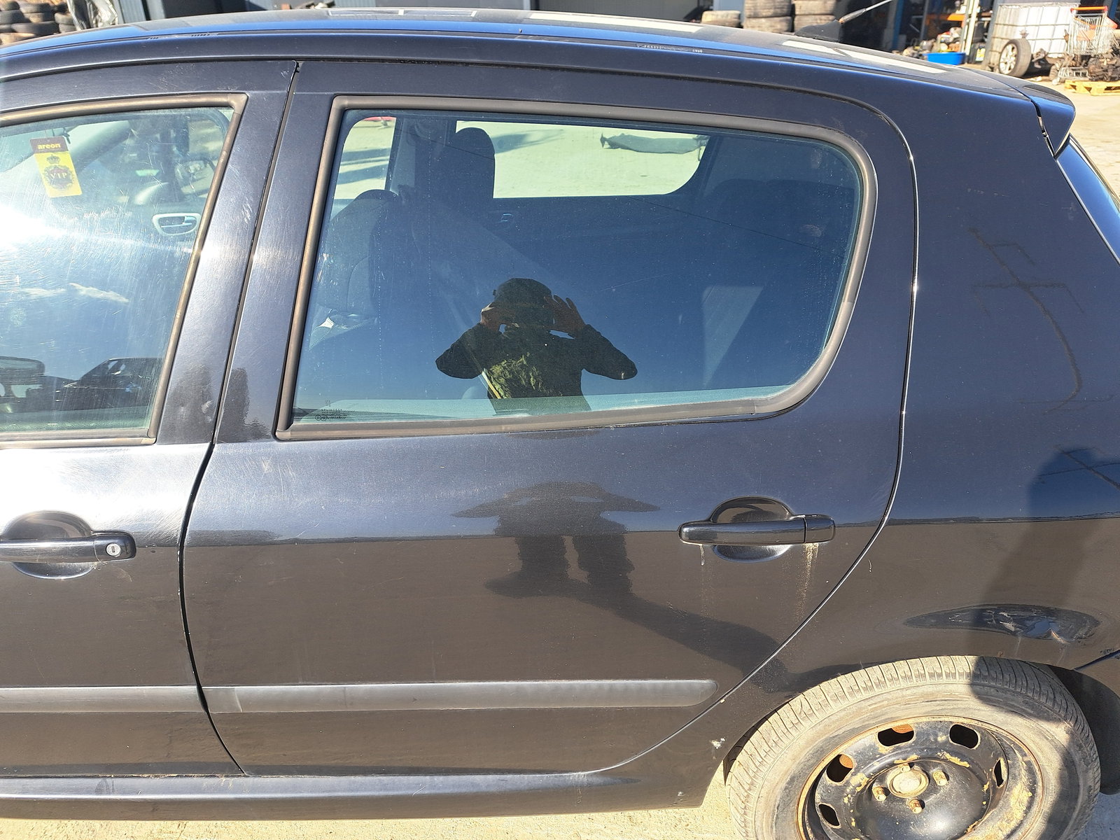 Usa stanga spate PEUGEOT 307 [Fabr 1993-2003] Berlina NEGRU