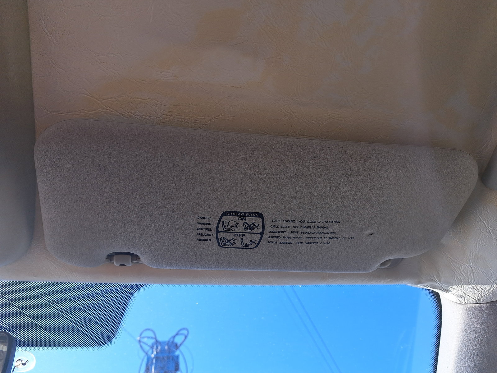 Parasolar dreapta PEUGEOT 307 [Fabr 1993-2003] OEM - imagine 1