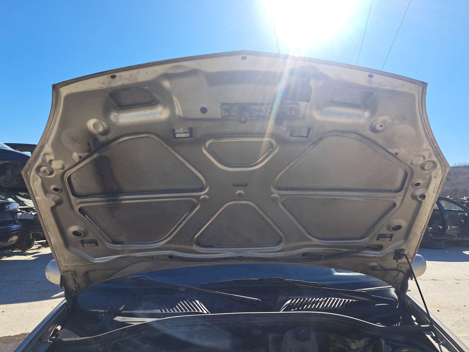 Capota motor Renault Symbol / Thalia [Fabr 1998-2007] Berlina Galben - imagine 2