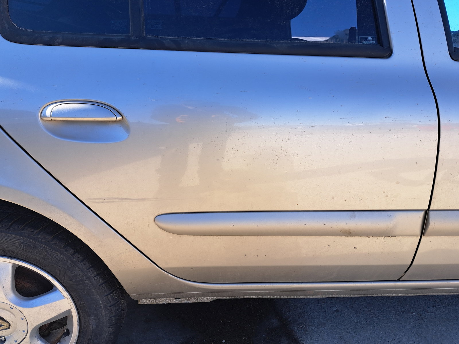 Usa dreapta spate Renault Symbol / Thalia [Fabr 1998-2007] Berlina Galben - imagine 2