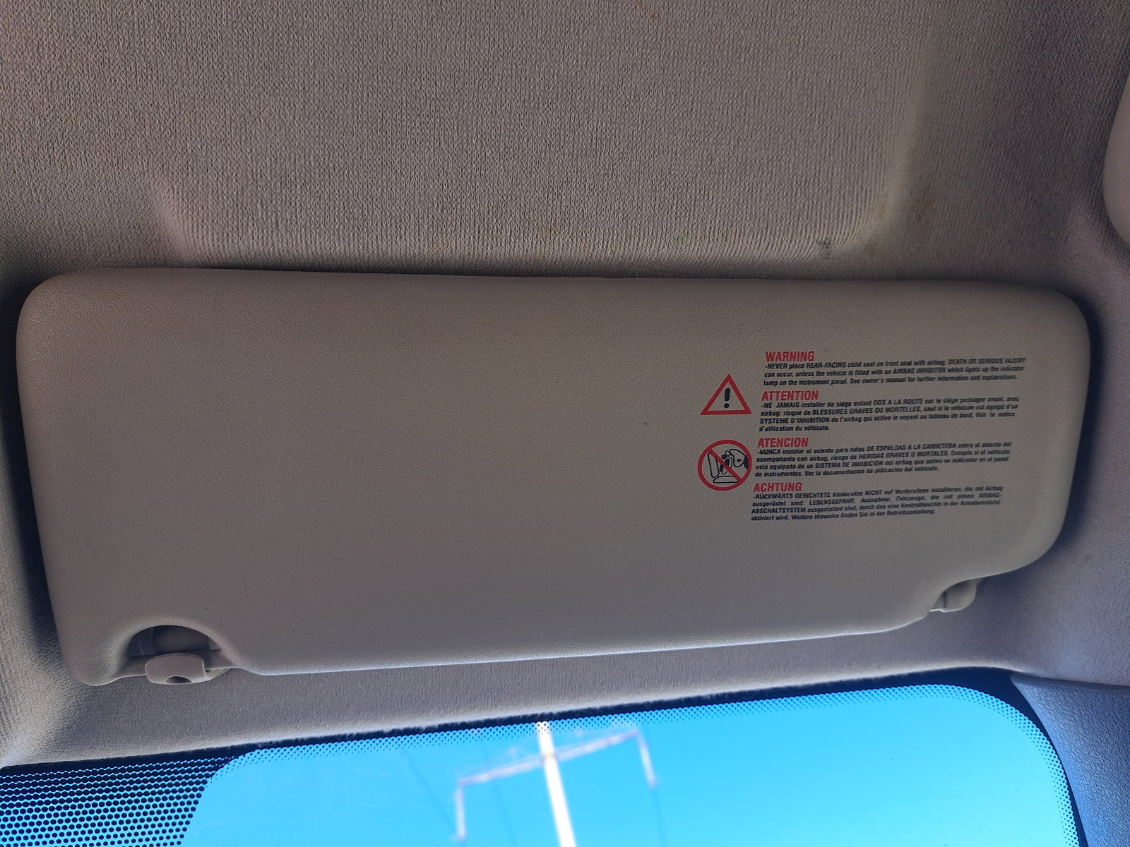 Parasolar dreapta Renault Symbol / Thalia [Fabr 1998-2007] OEM - imagine 1