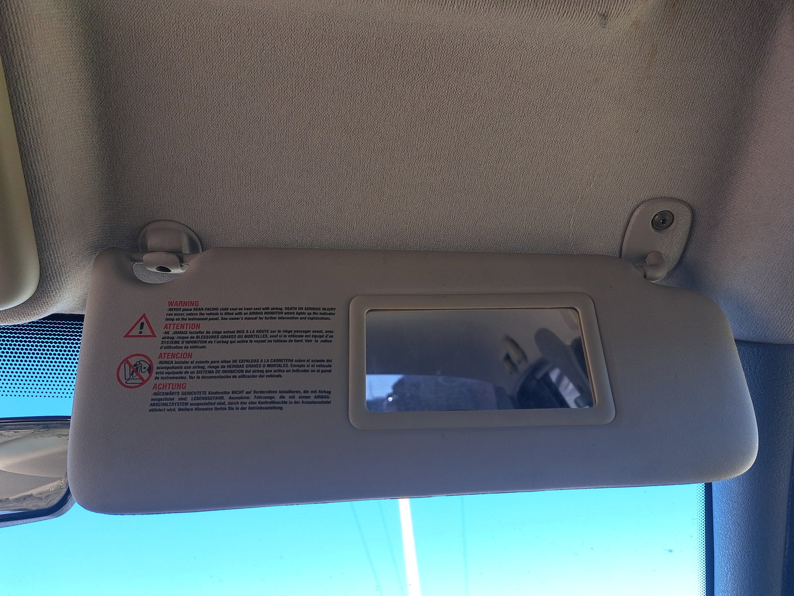 Parasolar dreapta Renault Symbol / Thalia [Fabr 1998-2007] OEM - imagine 2