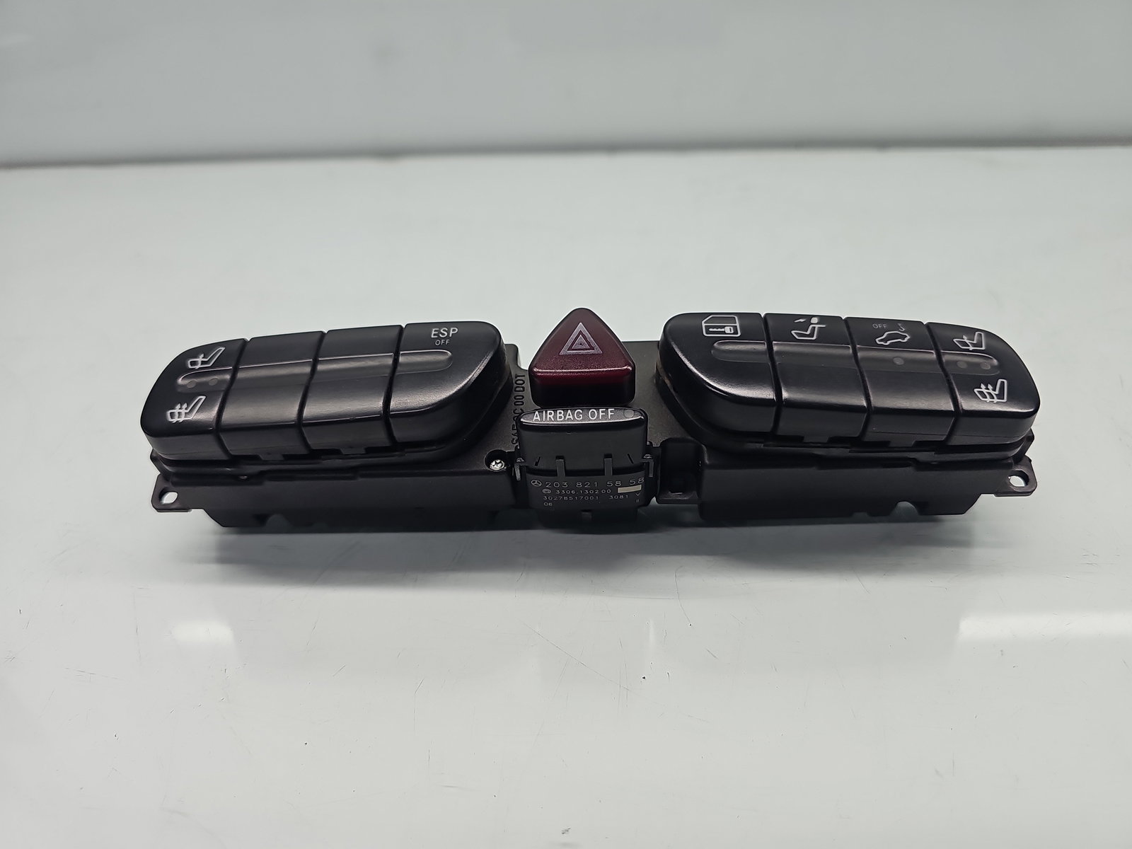 Butoane comenzi consola centrala Mercedes Clasa C (W203) [Fabr 2000-2007] 2038215858 - imagine 3