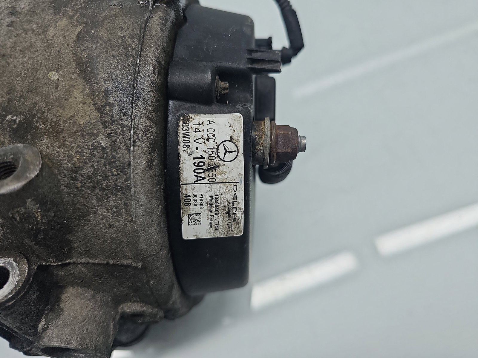 Alternator Mercedes Clasa C (W203) [Fabr 2000-2007] A0001502550 2.2 CDI 611962 105KW / 140CP - imagine 6