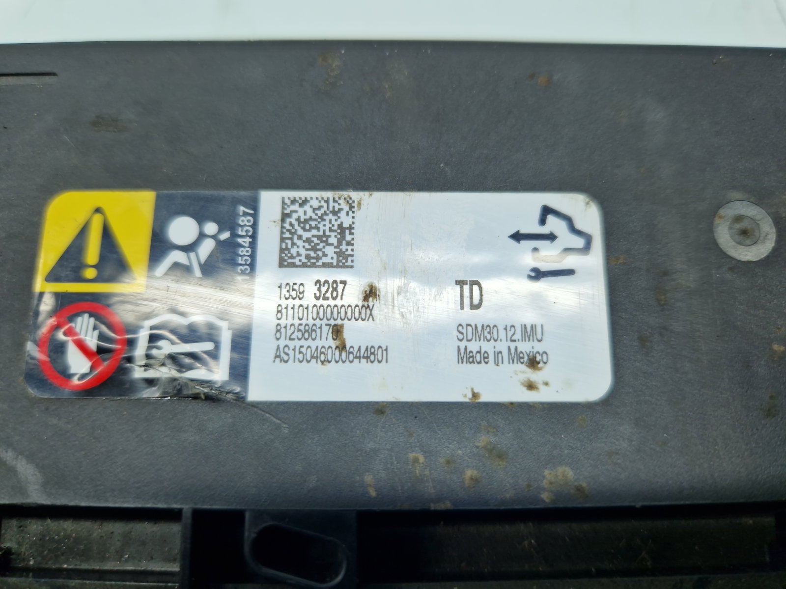 Calculator airbag Opel Corsa E [Fabr 2014-prezent] 13593287 1.4 Benz B14XEL 66KW / 90CP - imagine 6