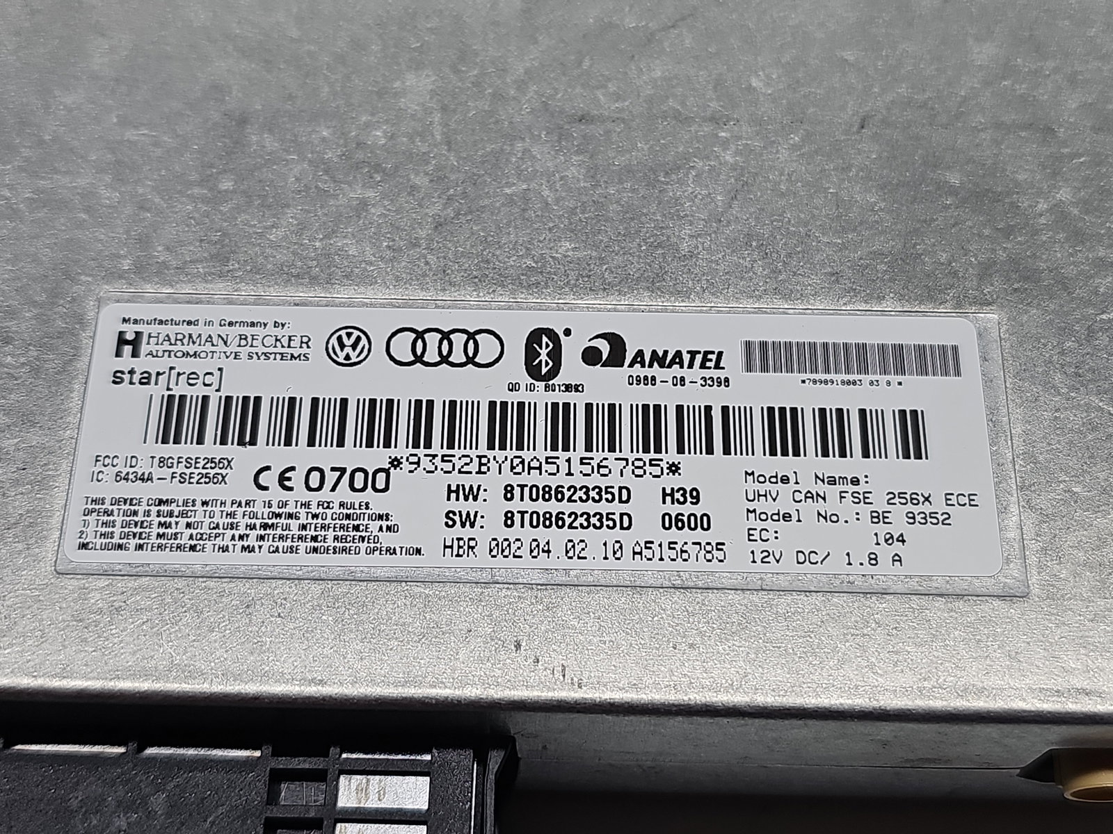 Modul confort AUDI A5 Cabriolet (8F7) [Fabr 2009-2015] 8T0862335D - imagine 6