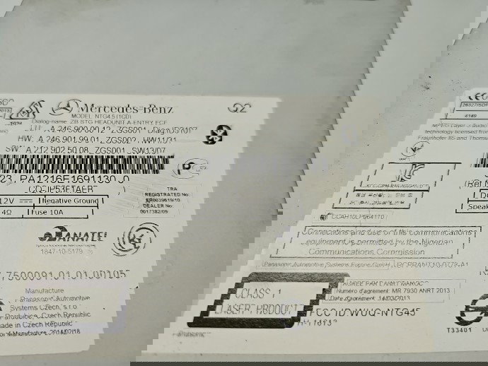 Radio CD cu navigatie Mercedes Clasa A (W176) [Fabr 2012-2018] A2469000012