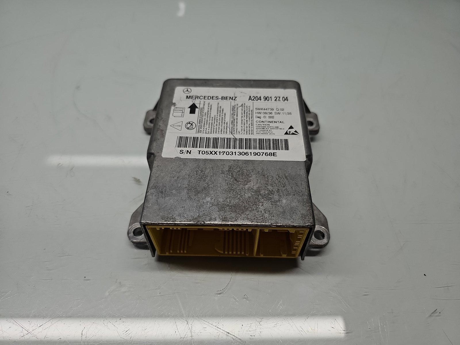 Calculator airbag Mercedes Clasa C (W204) [Fabr 2007-2014] A2049012704 2.2 CDI 646811 125KW / 170CP - imagine 1