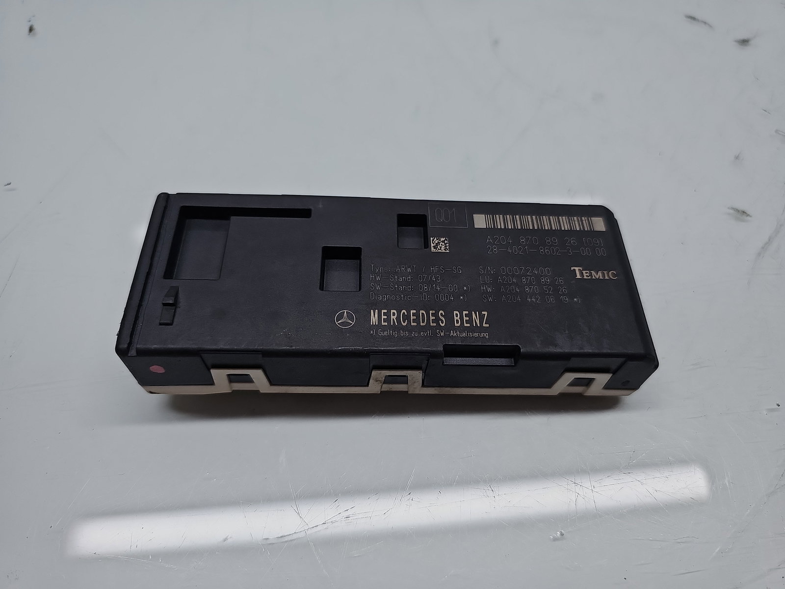 Modul confort Mercedes Clasa C (W204) [Fabr 2007-2014] A2048708926 - imagine 1