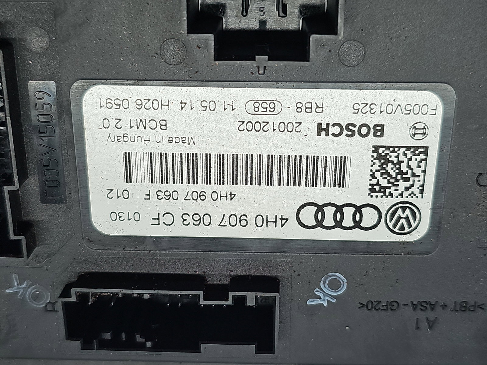 Modul confort AUDI A6 (4G2, C7) S-line [Fabr 2012-2017] 4H0907063CF - imagine 4