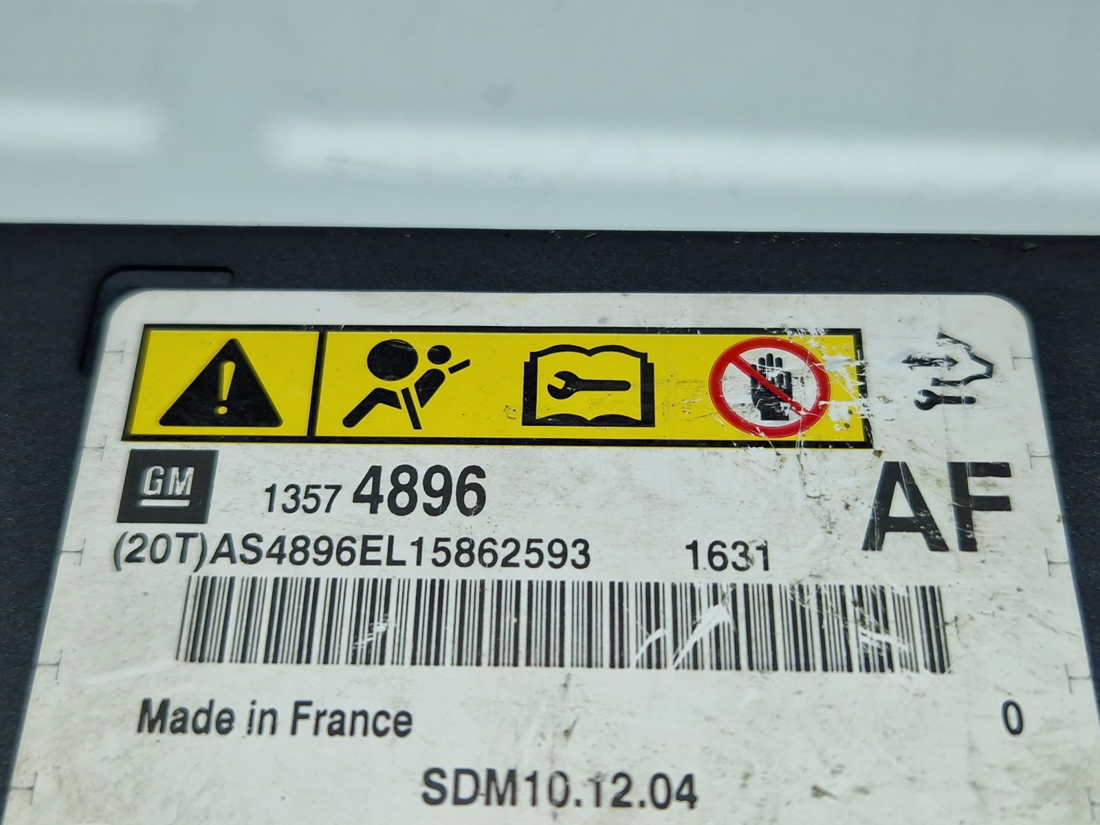 Calculator airbag Opel Astra J [Fabr 2009-2015] 13574896 1.7 CDTI A17DTR 92KW / 125CP - imagine 5