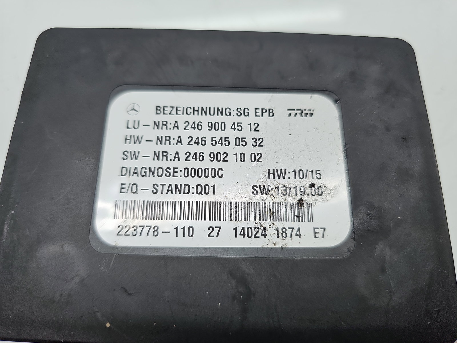 Calculator frana de mana Mercedes Clasa A (W176) [Fabr 2012-2018] A2469004512 1.5 CDI 607951 80KW / 109CP - imagine 4