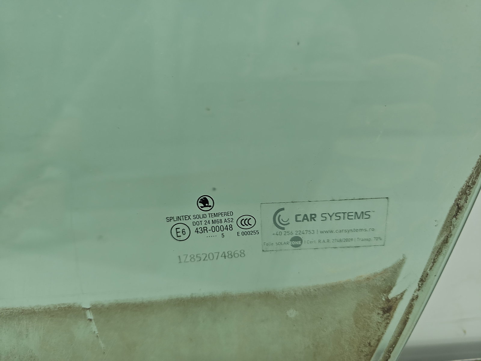 Geam usa stanga fata Skoda Octavia 2 (1Z3) [Fabr 2004-2013] OEM - imagine 2