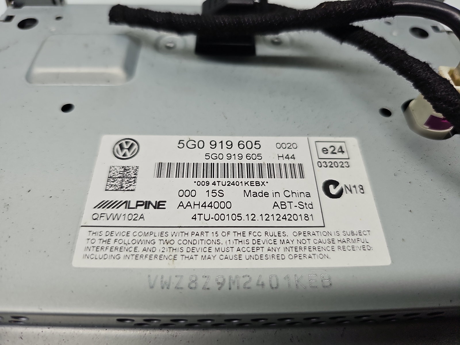 Radio CD cu navigatie Volkswagen Golf 7 (5G) [Fabr 2014-prezent] 5G0919605 - imagine 5